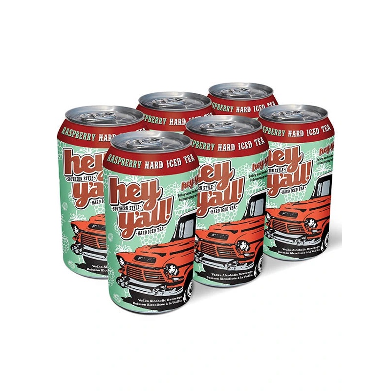HEY YALL RASPBERRY ICED TEA 6PK CAN @ Southgate [1005960] 2130 ml
