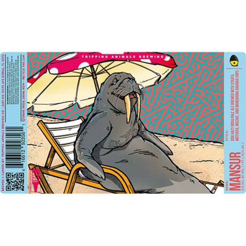 Tripping Animals Mansur Hazy IPA 16OZ SINGLE CAN