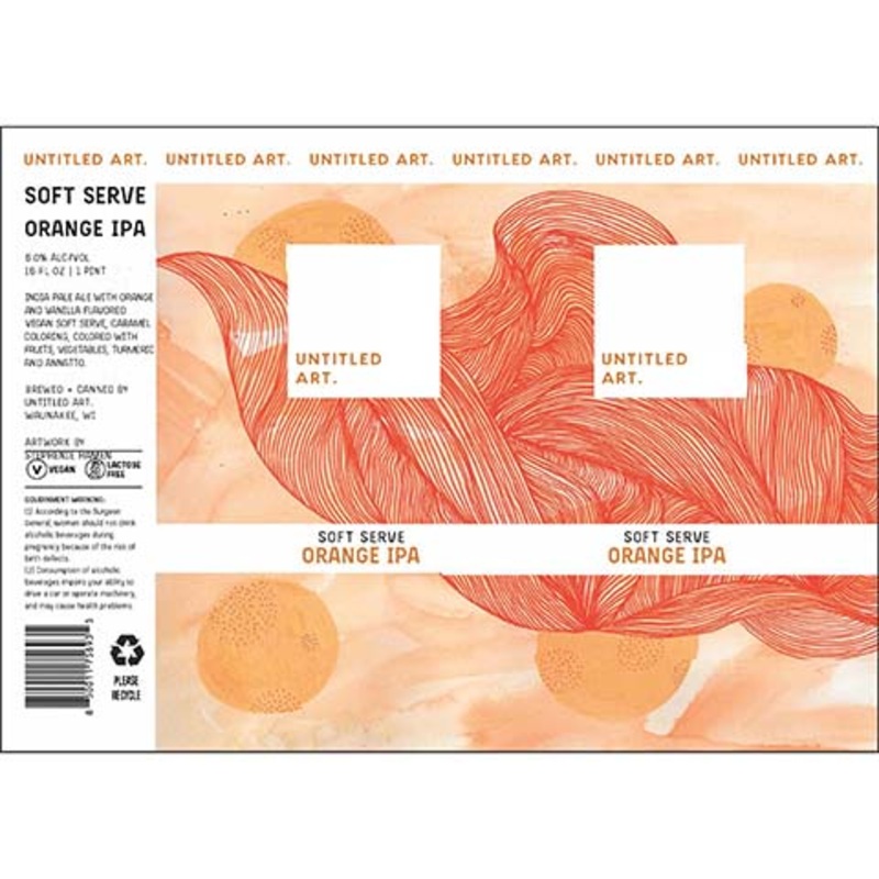 Untitled Art Soft Serve Orange IPA 16OZ SINGLE CAN
