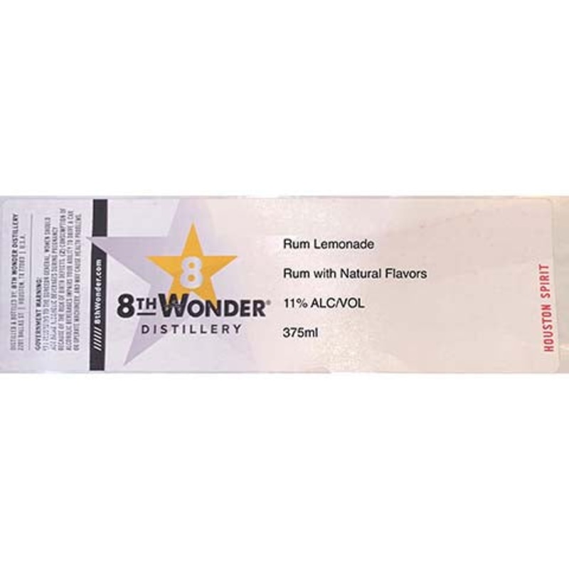 8th Wonder Rum Lemonade 375ML BTL