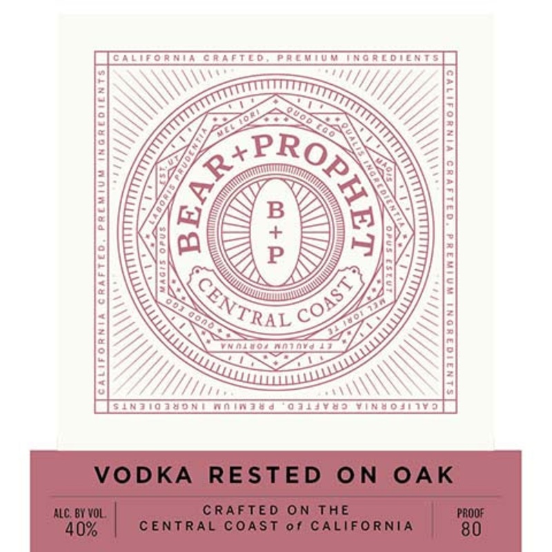 Bear + Prophet Central Coast Rested On Oak Vodka 750ML BTL