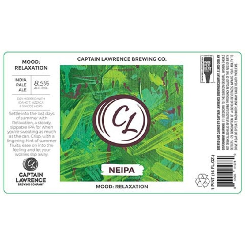 Captain Lawrence Mood: Relaxation NEIPA 16OZ SINGLE CAN