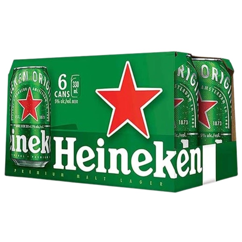 HEINEKEN LAGER 330ML 6PK CAN @ Emerald Hills [1001052] 1980 ml