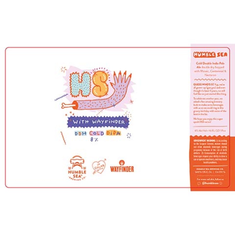 Humble Sea with Wayfinder DDH Cold DIPA 16OZ SINGLE CAN