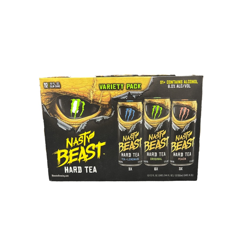 Nasty Beast Hard Tea Variety 12 Pack Cans