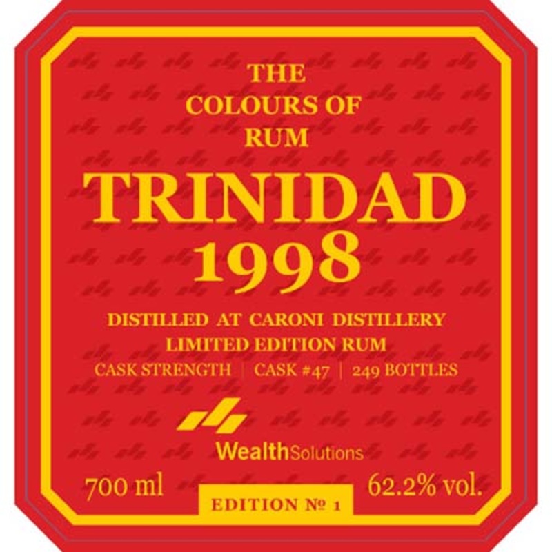 The Colours of Rum Barbados 1998 (Edition 1) 700ML BTL