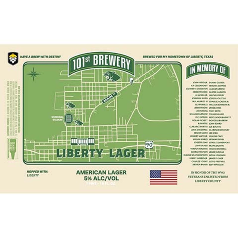 101st Liberty Lager 16OZ SINGLE CAN