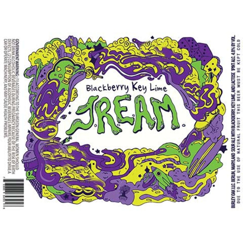 Burley Oak Blackberry Key Lime JREAM Sour 16OZ SINGLE CAN