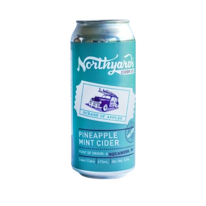 NORTHYARDS PINEAPPLE MINT CIDER 473ML CAN @ Kelowna [1057001] 473 ml