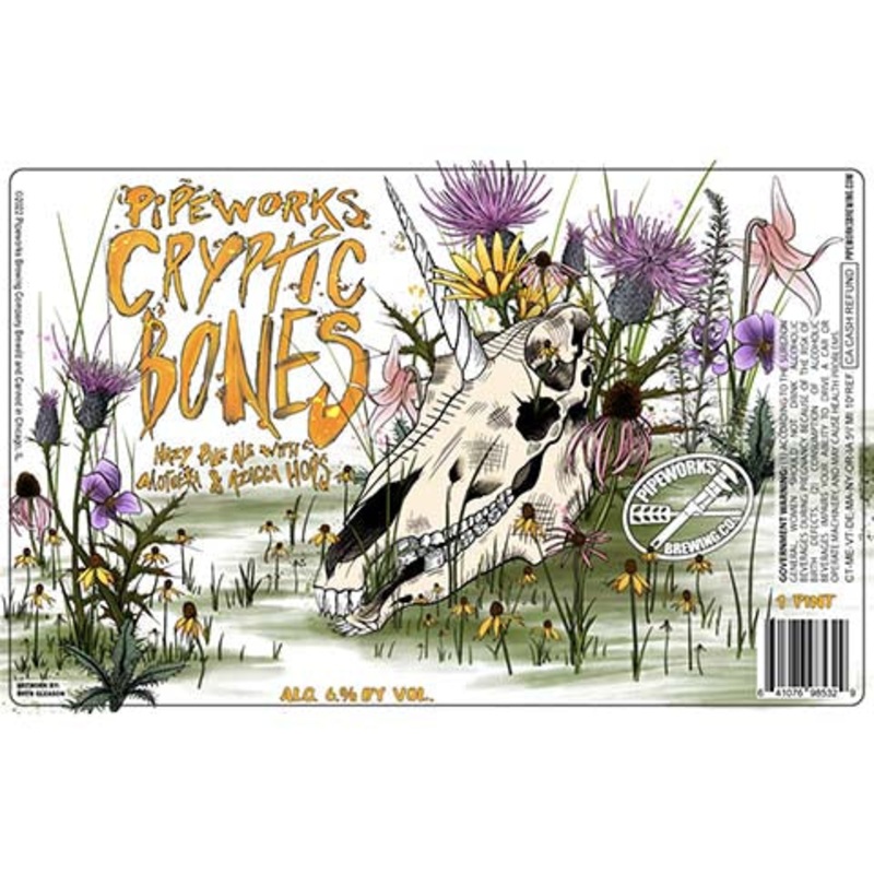Pipeworks Cryptic Bones Hazy Pale Ale 16OZ SINGLE CAN