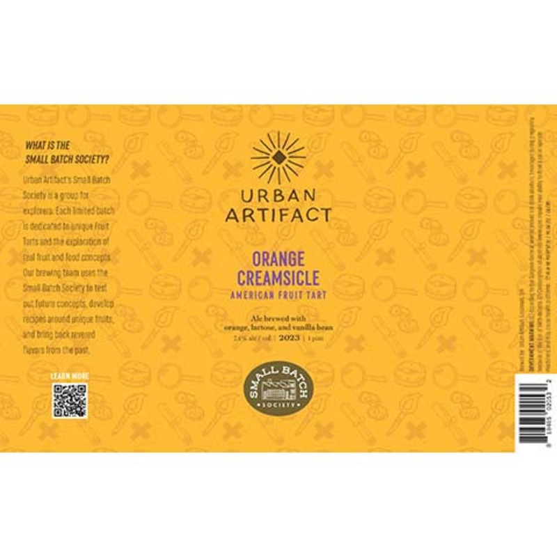 Urban Artifact Orange Creamsicle Sour 16OZ SINGLE CAN