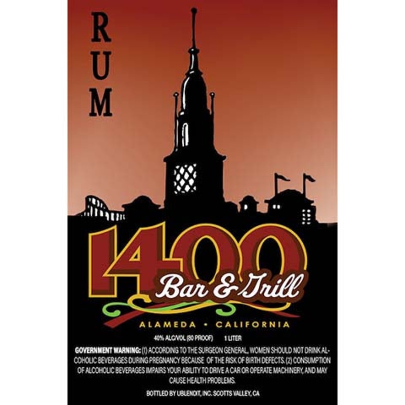 1400 Bar & Grill Rum 1L BTL
