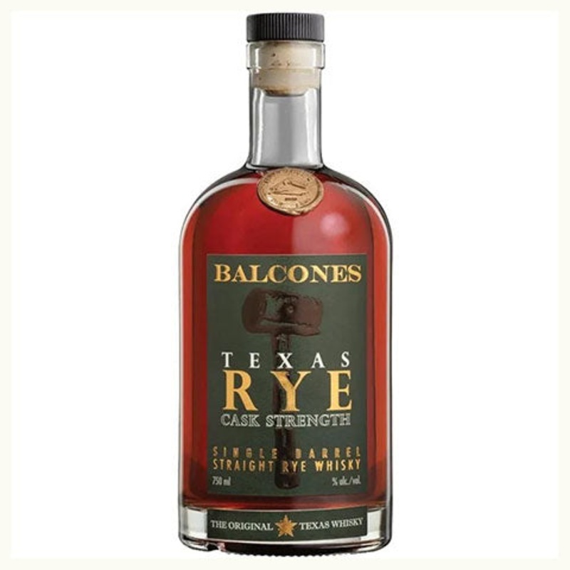 Balcones Texas Rye Cask Strength Single Barrel Straight Rye Whisky 750ML BTL
