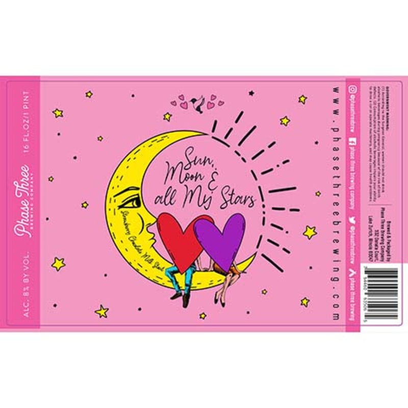 Phase Three Sun, Moon & All My Stars Milk Stout 16OZ SINGLE CAN