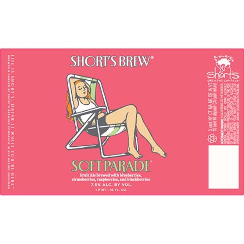 Short’s Brew Soft Parade Fruit Ale 16OZ SINGLE CAN