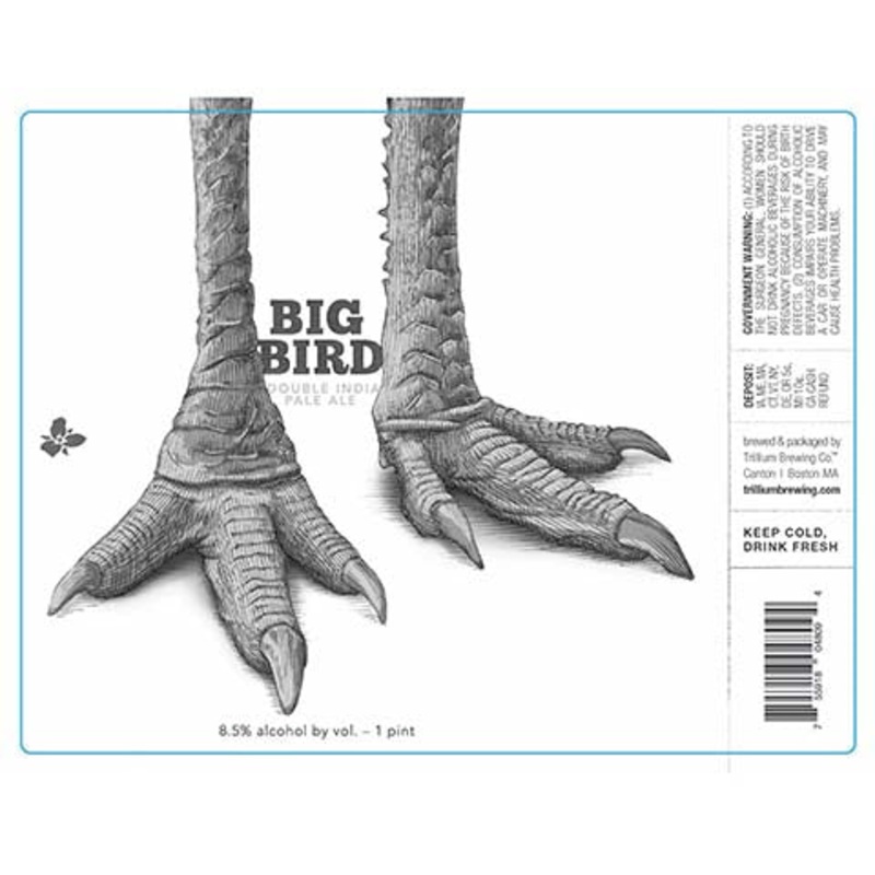 Trillium Big Bird DIPA 16OZ SINGLE CAN