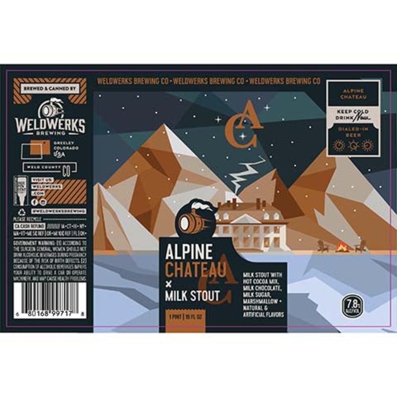 Weldwerks Alpine Chateau Milk Stout 16OZ SINGLE CAN