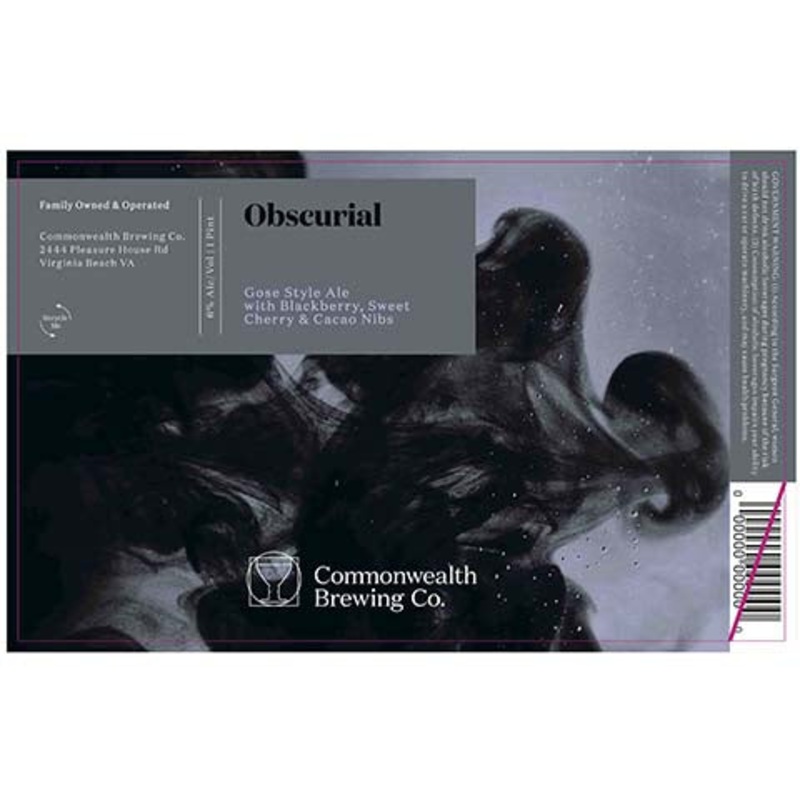 Commonwealth Obscurial Gose Ale 16OZ SINGLE CAN