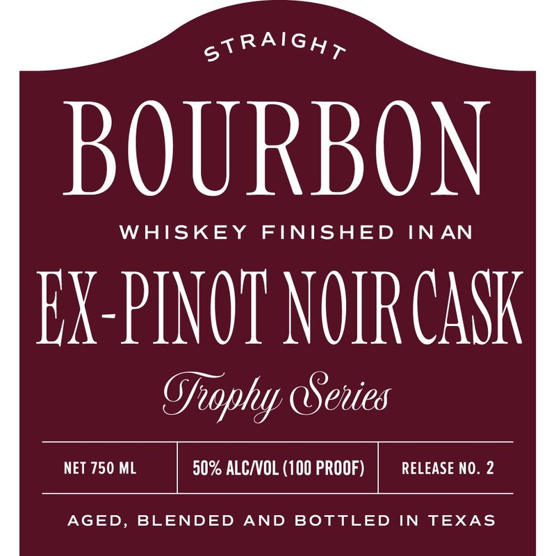 Lockwood Distilling Co. 8 Year Ex Pinot Noir Cask Finished Straight Bourbon Whiskey Trophy Series