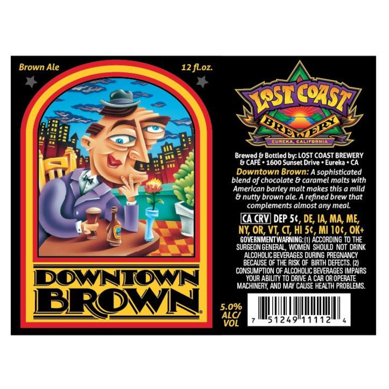 LOST COAST DOWNTOWN BROWN 4/6PK 12 oz (24)