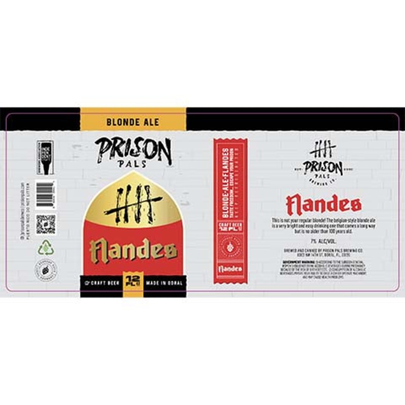 Prision Pals Flandes Blonde Ale 12OZ SINGLE CAN