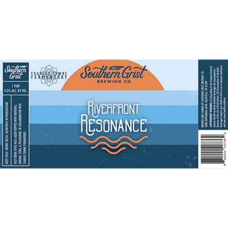 Southern Grist Riverfront Resonance Hazy IPL 16OZ SINGLE CAN