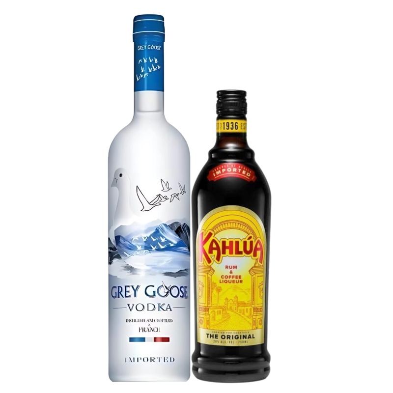 White Russian Cocktail Kit: Grey Goose Vodka & Kahla Original