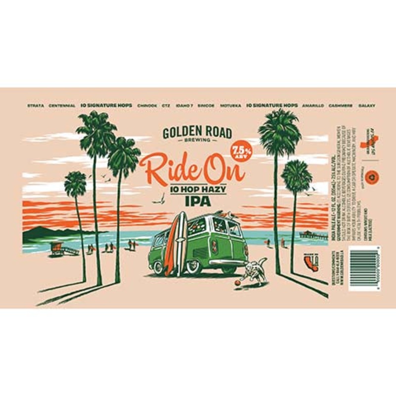Golden Road Ride 10 Hop Hazy IPA 12OZ SINGLE CAN