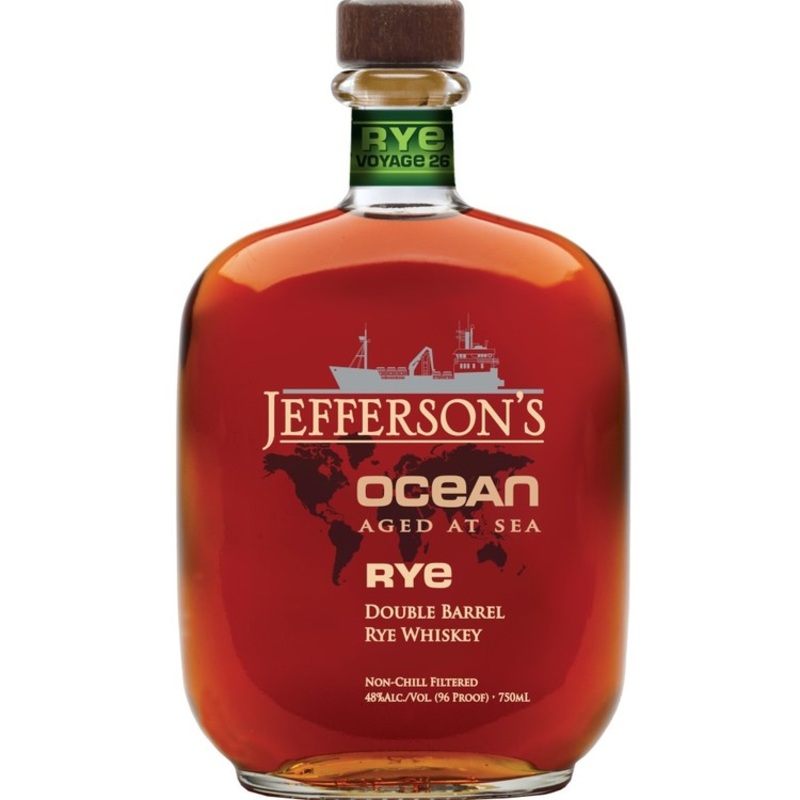 JEFFERSON’S STRAIGHT RYE WHISKEY OCEAN AGED AT SEA DOUBLE BARREL 96 750ML 750ML