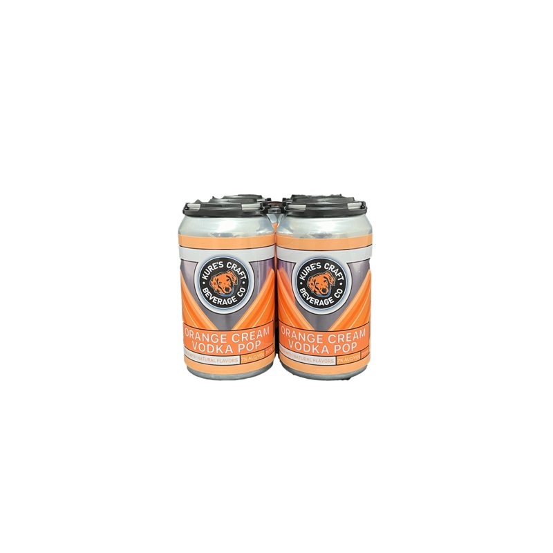 Kures Orange Cream Vodka Pop 4 Pack Cans