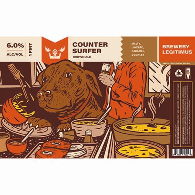 Legitimus Counter Surfer Brown Ale 16OZ SINGLE CAN