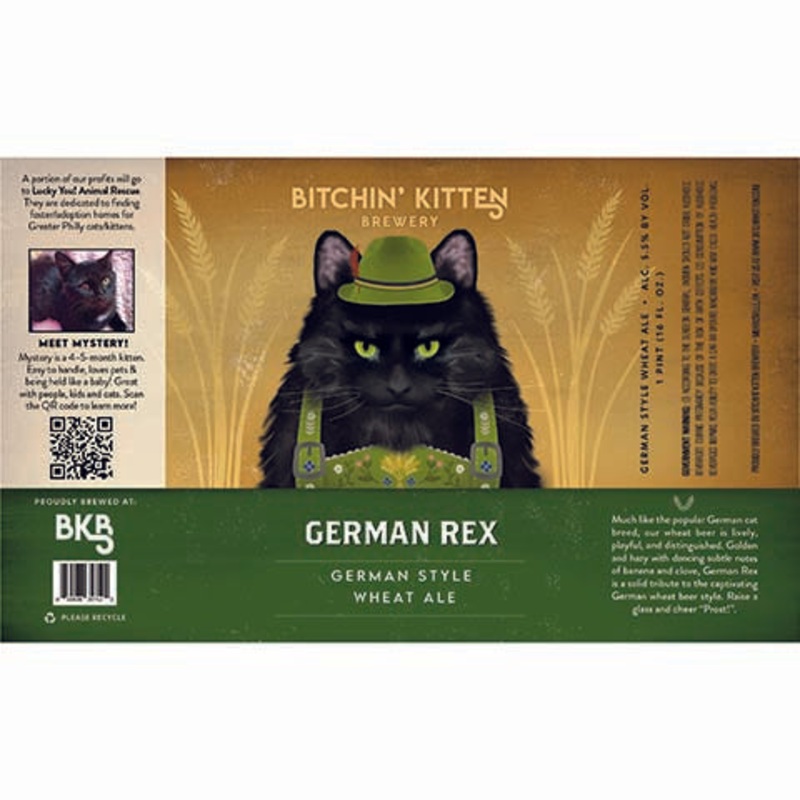 Bitchin’ Kitten German Rex Wheat Ale 16OZ SINGLE CAN