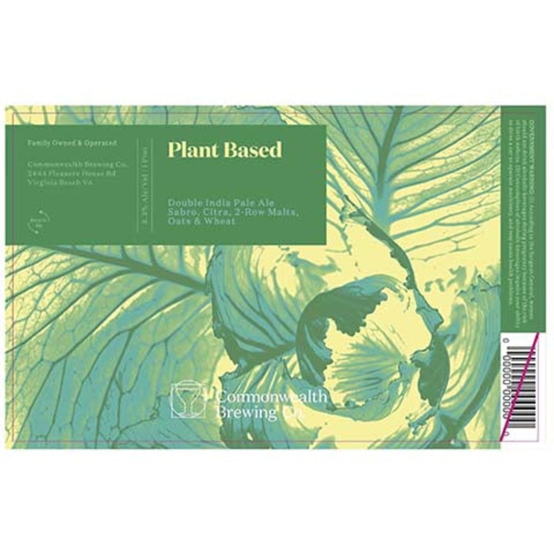 Commonwealth Plant Based DIPA 16OZ SINGLE CAN