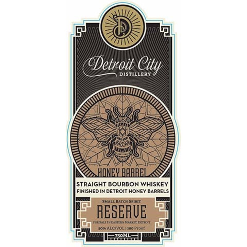 Detroit City Honey Barrel Straight Bourbon Whiskey 750ML BTL