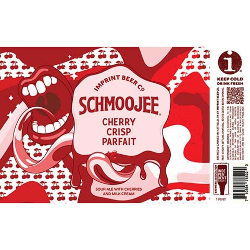 Imprint Beer Schmoojee Cherry Crisp Parfait Sour Ale 16OZ SINGLE CAN