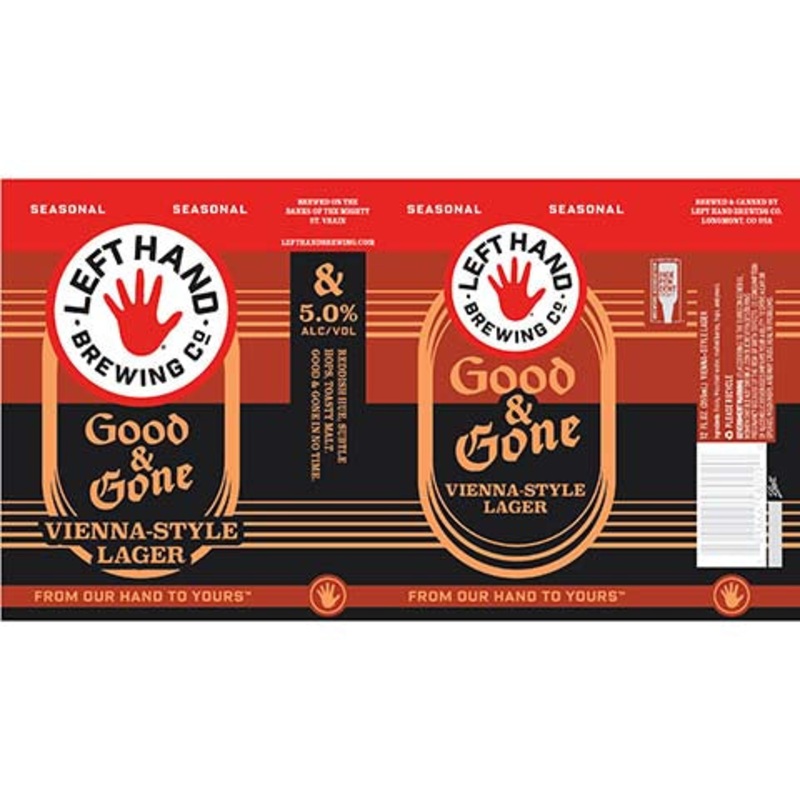 Left Hand Good & Gone Lager 12OZ SINGLE BTL
