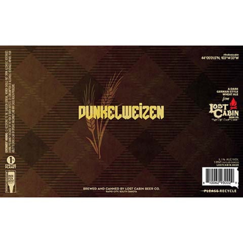 Lost Cabin Dunkelweizen Wheat Ale 16OZ SINGLE CAN