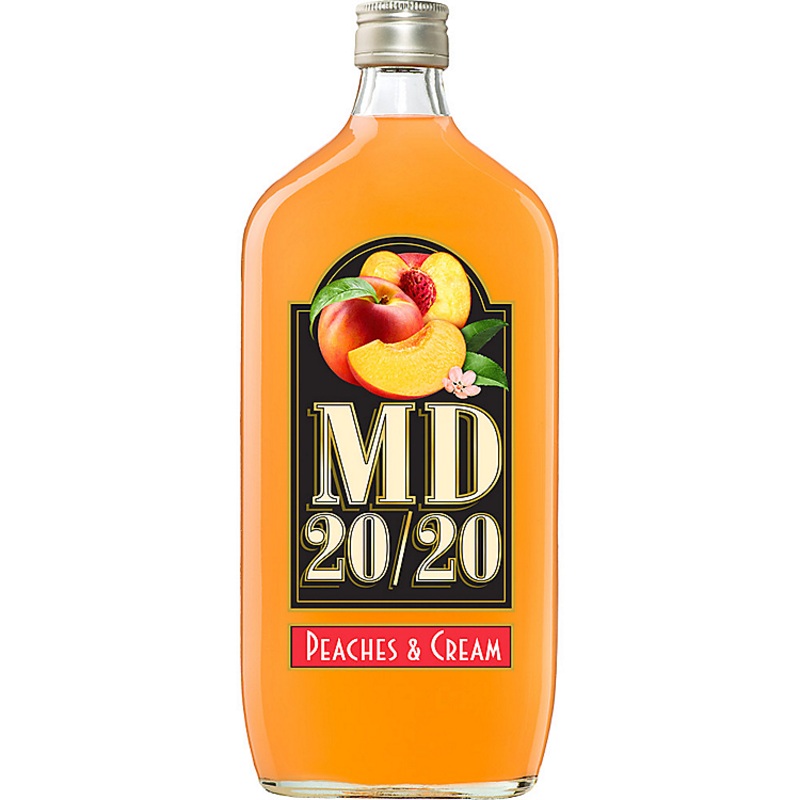 MD 20/20 PEACHES & CREAM FLAVORED WINE 750ML 750ML