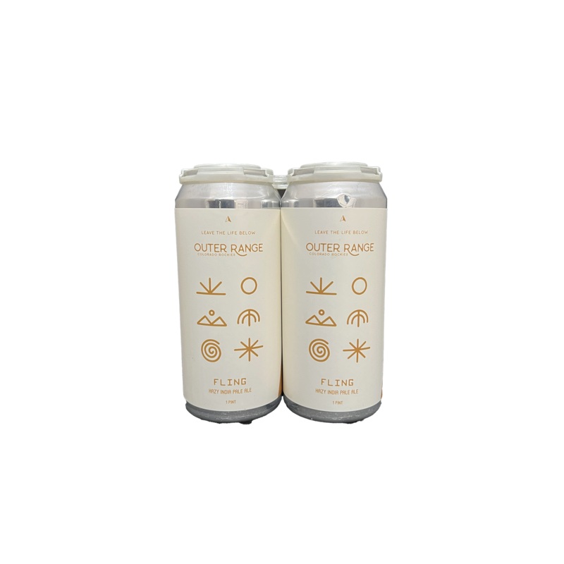 Outer Range Fling Hazy IPA 4 Pack Cans