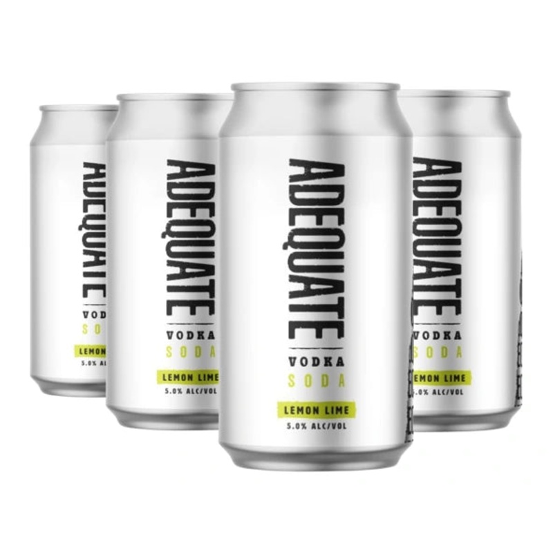 ADEQUATE VODKA SODA 355ML 6PK CAN @ Red Deer [1045876] 2130 ml