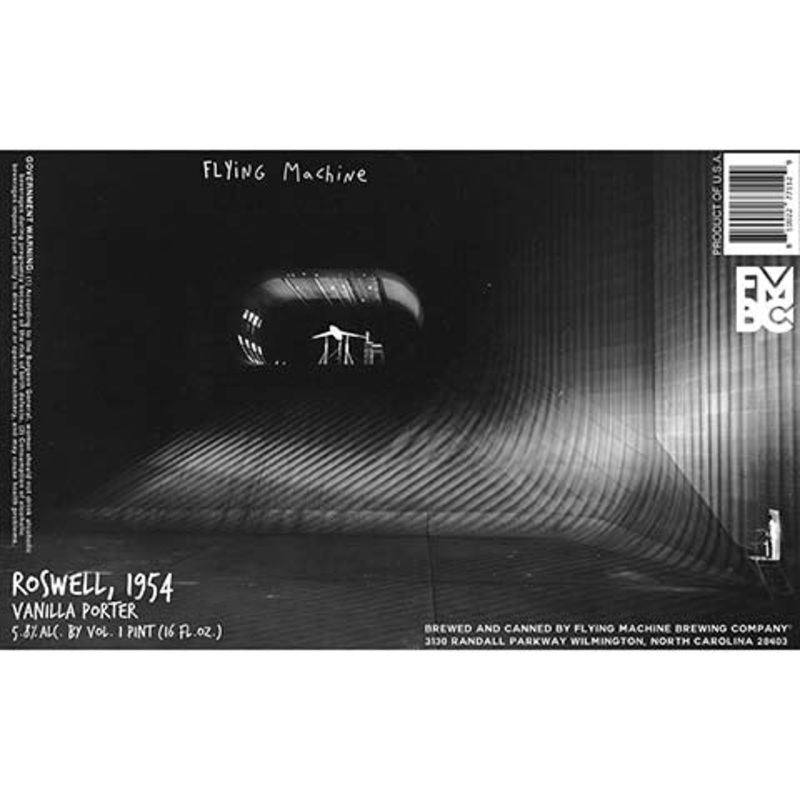 Flying Machine Roswell, 1954 Vanilla Porter 16OZ SINGLE CAN