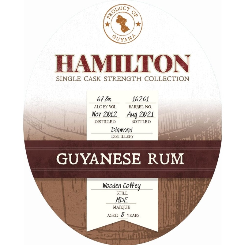 Hamilton Demerara #16261 by Diamond Distillery Guyana 2012