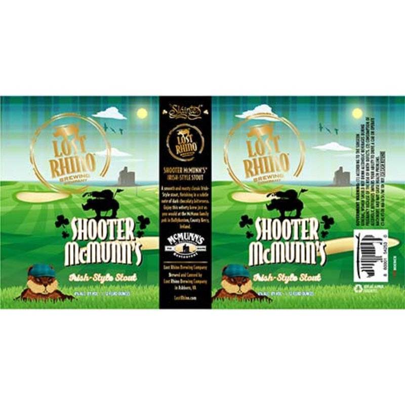 Lost Rhino Shooter Mcmunn’s Irish-Style Stout 12OZ SINGLE CAN