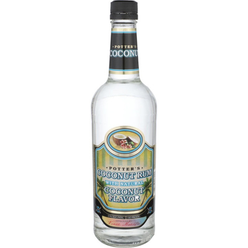 Potter’S Coconut Flavored Rum 42 750ML 750ML