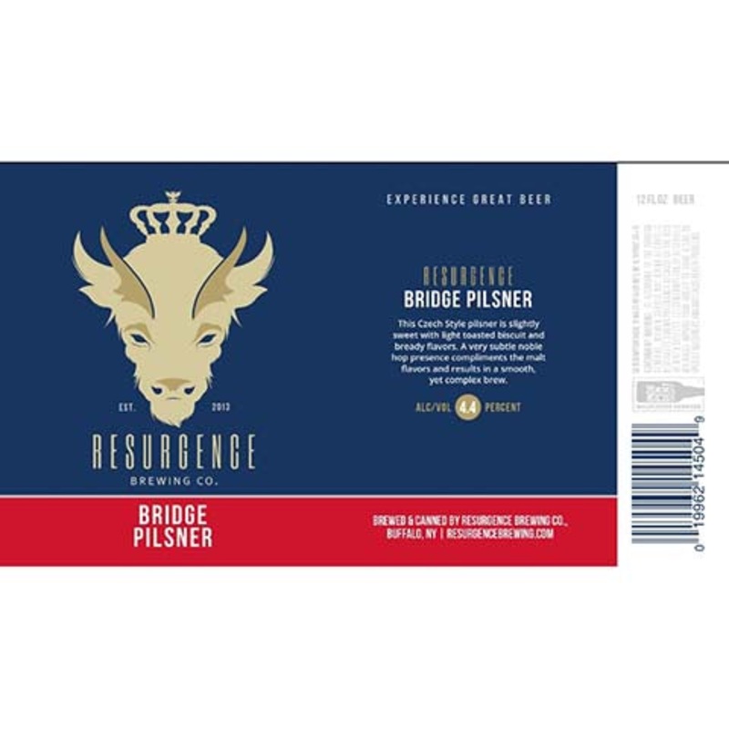 Resurgence Bridge Pilsner 12OZ SINGLE CAN