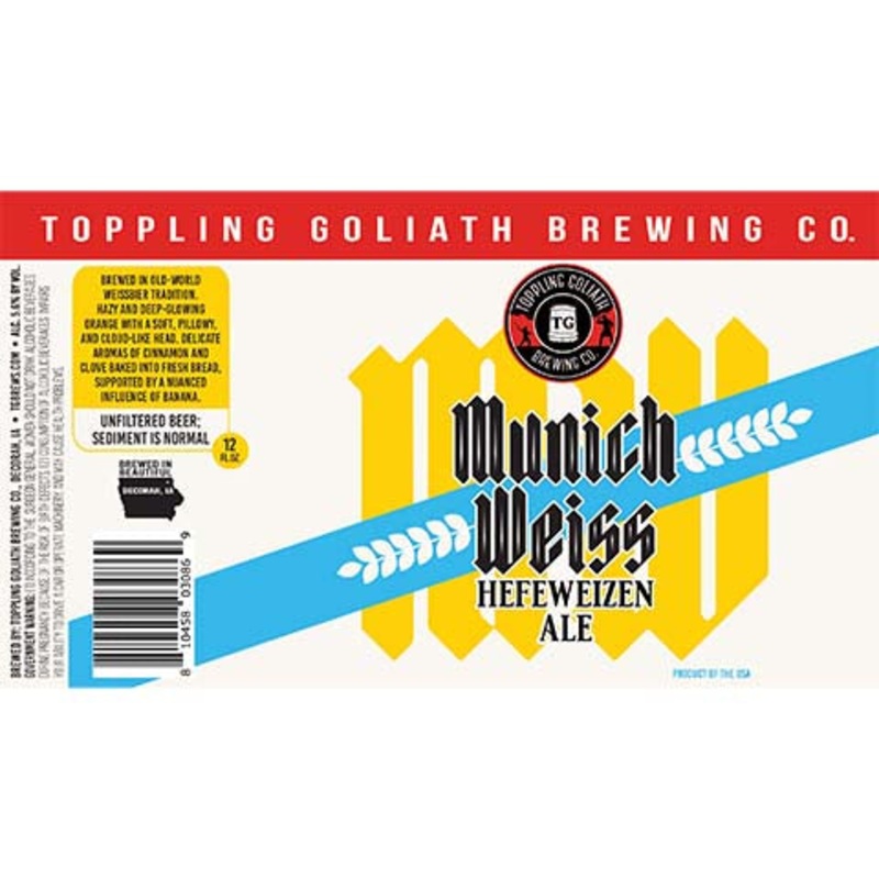 Toppling Goliath Munich Weiss Hefeweizen 16OZ SINGLE CAN