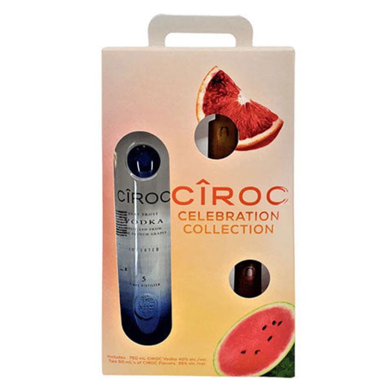 Ciroc ‘Celebration Collection’ Vodka + 2 Flavors (50ml) Gif Pack 750ML + 2PK 50ML BTL