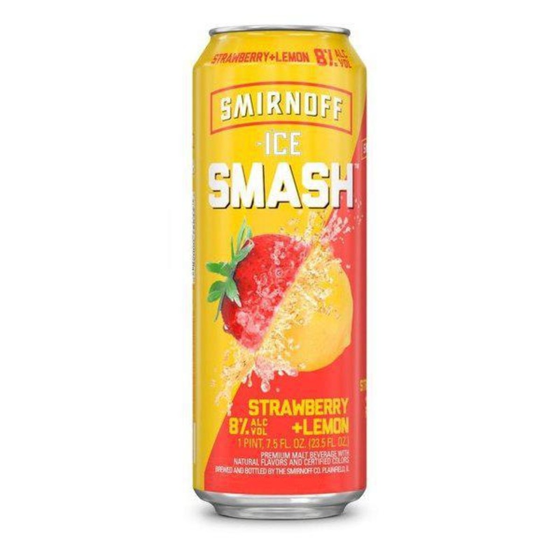 Malt 23.5oz Smirnoff Ice Smash Strawberry Lemonade