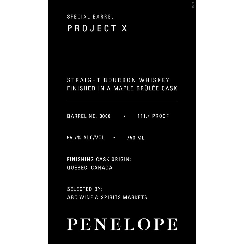 Penelope Project X Special Barrel Maple Brle Cask Finish