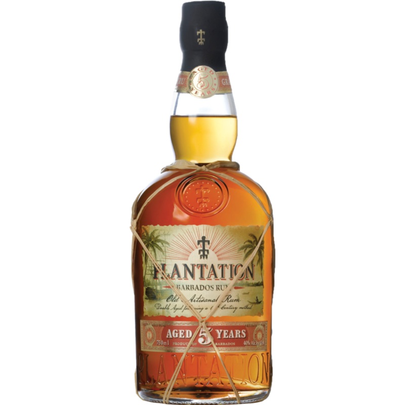 PLANTATION AGED RUM DOUBLE AGED GRANDE TERROIR SIGNATURE BLEND 5 YR BARBADOS 80 750ML 750ML
